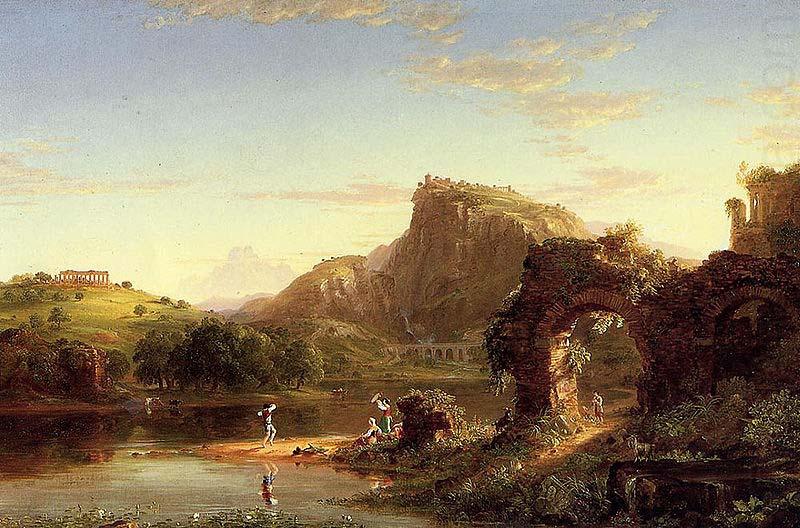 Italian Sunset, Thomas Cole